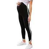 DOTBUY-SHOP Blickdichte Umstandsleggings Damen Grosse Grössen, Umstandsleggings Sport mit Taschen...