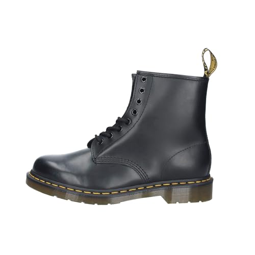 Image of Dr. Martens Unisex 1460 Smooth Leather 8 Eye Boot, Black, 5 Women /4 Men