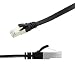 Produktbild Ligawo Flachkabel Cat7 (0,25m) schwarz, Netzwerkkabel Patchkabel Cat.7 mit RJ45 Cat6A Stecker - flach