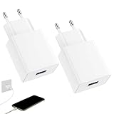 2 Packs Chargeur 5v 2a,Prise Secteur USB,Adaptateur Secteur USB, Prise Chargeur Rapide,pour Smartphone/Ecouteurs/Smartwatch(Blanc)