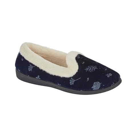 Jo & Joe Ladies Velour Faux Fur Slippers Cover