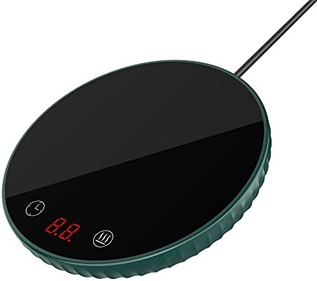 Calentador de velas de café con temporizador de apagado automático de 8 horas de 1 a 12 horas, calentador de tazas para escritorio con 2 ajustes de