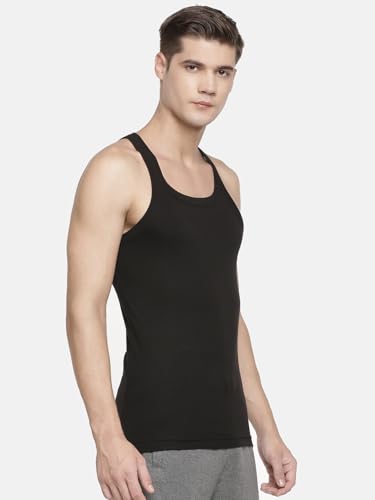 Image of Macroman M-Series Rocker Sports Vest for Men in 100% Combed Cotton with Square Neckline & Contoured Armholes