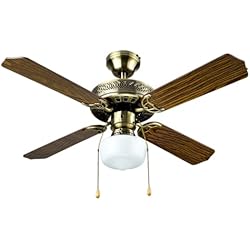 Ventilador Clasico Bastilipo - Ventilador de techo Cádiz (105 cm) con palas reversibles y posibilidad de mando a distancia adaptable