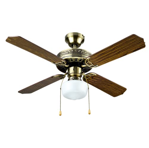 Bastilipo - Ventilador de techo de 105 cm, color bronce envejecido, Cádiz