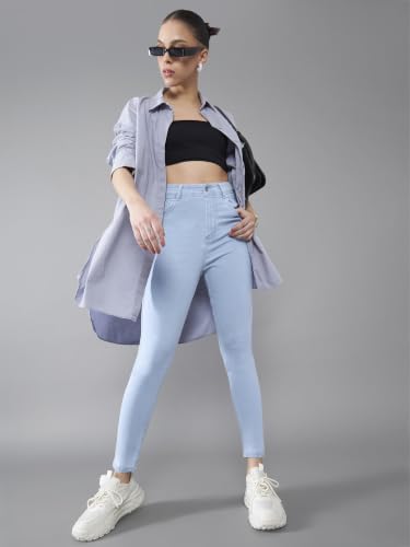 Image of Dolce Crudo Distressed High Rise Skinny Jeans for Women