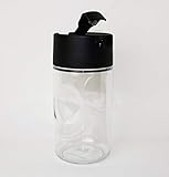  TUPPERWARE Manhattan 1x 600ml Behälter Essig Öl Soja Sauce Zucker mit Ausgießer SCHWARZ + Kiwilöffel