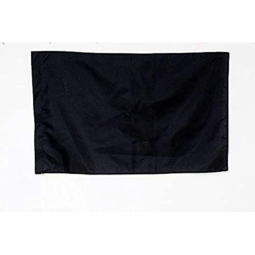 AZ FLAG - Drapeau course automobile noir - 90x60 cm - Drapeau De Commissaire 100% Polyester Avec Fourreau et Cordelette - Pavillon 45 g