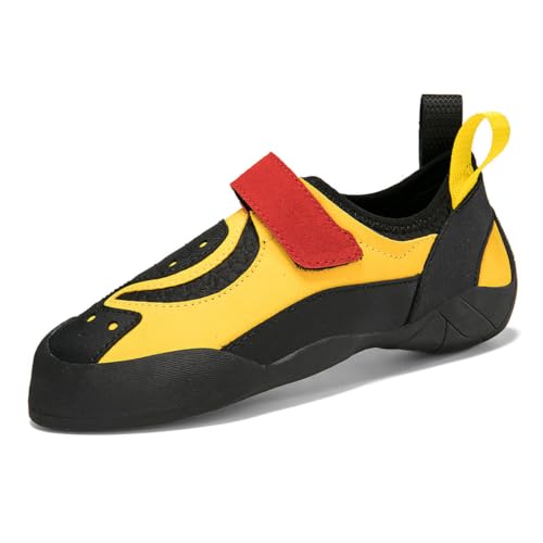 Rock Climbing Shoes for Men Women Fashion Breathable Bouldering Sport Gym Fitness Trainers Yellow