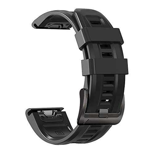 [YOCAHU] QuickFit 22 mm �o���h �����p for GARMIN(�K�[�~��) Fenix 7 Pro Solar/Approach S70 47mm/Forerunner 965 �Ή� �X�g���b�v �V���R�� �x���g �_�炩�� �h���� �K