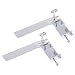 Produktbild FLAMEER 2X Aluminium 95mm Lange Fernbedienung Rc Boot Rudder Mit Wasseraufnahme Absorbieren Lenkung Für Elektrische Gas Teile CNC Silber