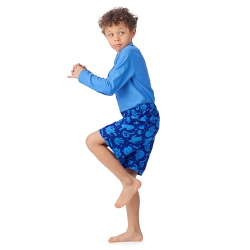 Image of Saint Eve Kids 2 Piece Swim Suit Short & Trunks Set with UPF 50+ Protection - Rash Guard Swimsuit Top & Shorts Sets for Boys