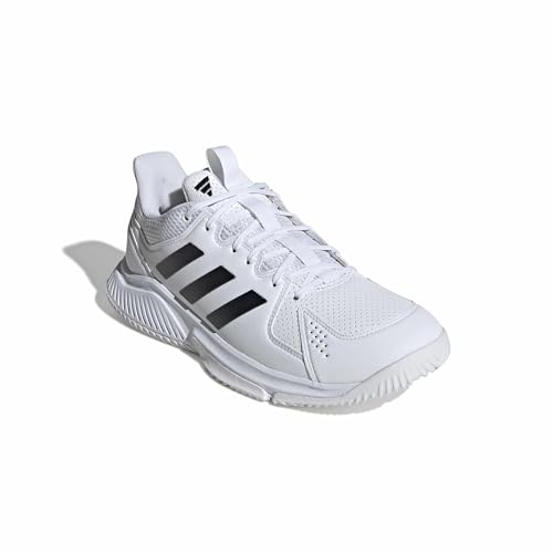 adidas Men's Court Flight M, White/Black, 10.5 - image 4
