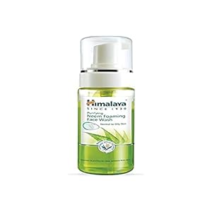 Himalaya Purifying Neem Foaming Face Wash with Turmeric and Neem, Removes Excess Oil, 150 ml