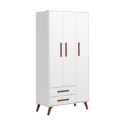 Guarda Roupa Roupeiro Infantil Qencanto Retrô Qmovi Branco