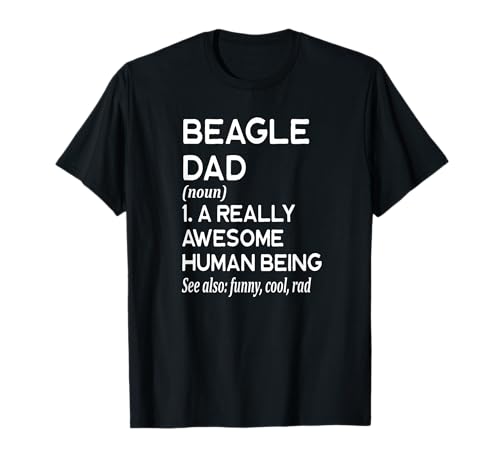 Beagle Dog Dad Definition - Lindo de perro Camiseta