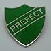 Produktbild Prefect Enamel School Shield Badge - Green - Pair