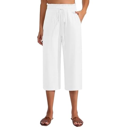 Larmliss Women's Loose Capri Pants Cover