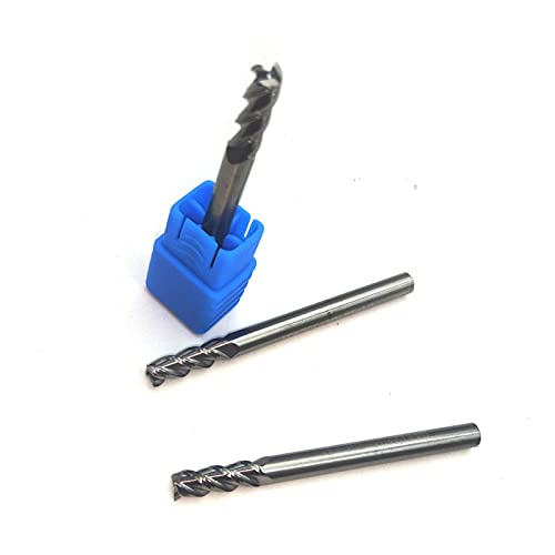 BERWENNY YINGJUN Carbide End Mill 3Flute D4.0/50L Aluminum Wood Milling Cutter Tungsten Steel Endmills Tool for CNC Maching (Cutting Edge Diameter : 5pcs, Dimensions : 4.0X4DX50L 3T)