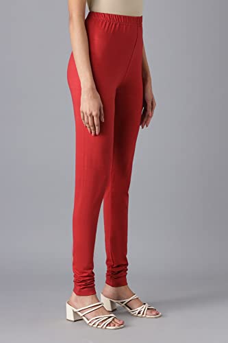 Image of Aurelia Women's High Rise Cotton Lycra Strechable Ankle Length Skinny Fit Tights