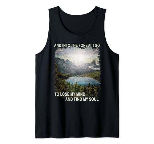 En El Bosque Voy A Perder Mi Mente Encuentra Mi Alma Camping Camiseta sin Mangas