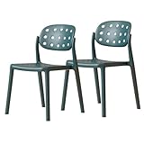 【Durable and Comfortable】The legs of the dining chair are made of Plastics,External octagonal sloping design stable and durable, and can be used for a long time. Kitchen dining chairs presents a charming modern style.