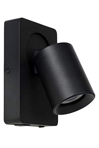 Lucide NIGEL - Spot mural - LED - GU10 - 1x5W 3000K - Point rechargement USB - Noir - Image 3