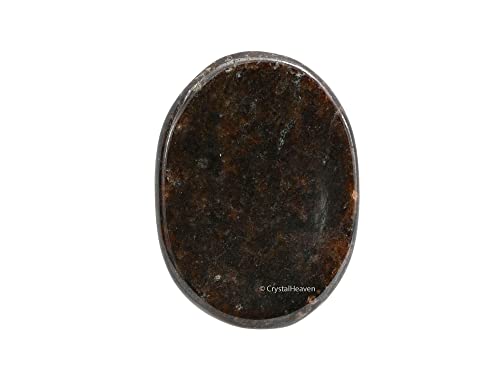 Image of Certified Garnet Crystal Thumb Worry Pebbles Stones for Anxiety Stress Relief Massage - AAA Grade Original Healing Gemstone Agate Rubbing Stone for Yoga Meditation Spiritual Reiki Feng Shui