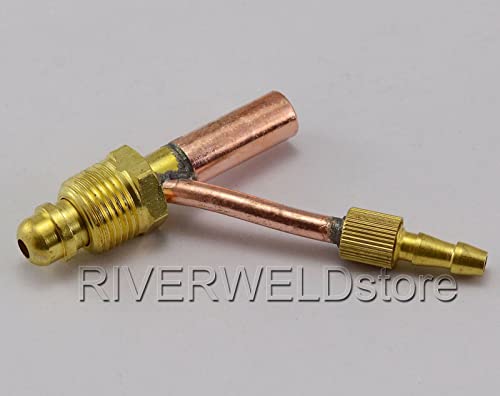 Image of RIVERWELD Cables and Gas Water Separate Cable Connector Fitting 5 /8 inch-18 Male for SR-26 WP-26 TIG Welding Torch