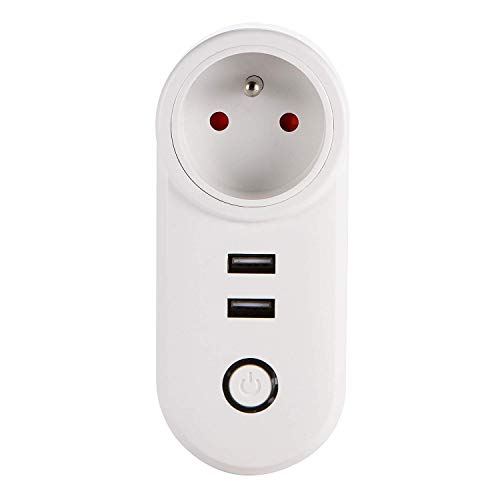Dsnmm Smart Plug, Smart Socket, Remote Control, Schedule and Timer Function Smart Socket WiFi Timing Smart Home Switch Socket Mobile Phone Control