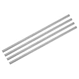 QUARKZMAN 4 Stück Titanium Rundstange 0.22 Zoll Durchmesser (5.5mm) 8 Zoll Länge GR5 Metall Massiv TC4 Titanium Rundstange Stangenmaterial Für Modellflugzeug Autos Schiff DIY Basteln