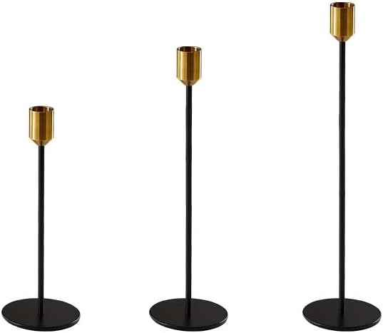 キャンドルホルダー 鉄製キャンドルスティック ダイニングテーブル 金属製片頭キャンドルスティック 電気メッキ ウェディング ゴールド