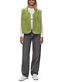 Seetaa Womens Fuzzy Fleece Vest Casual Sleeveless Sherpa Jacket Warm Button Down Gilet Winter Outwear with Pockets(Green-L)