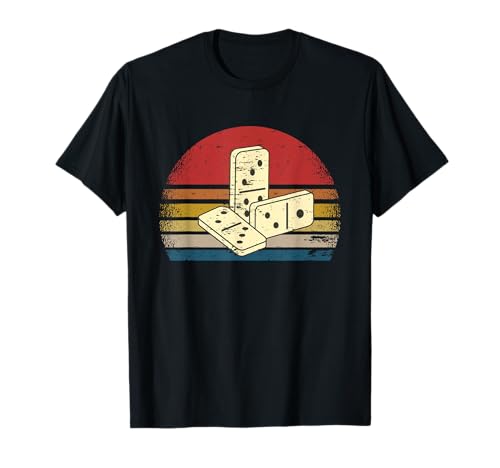 Rétro Joueur De Dominos Jeu De Dominos I Jeu de plateau T-Shirt