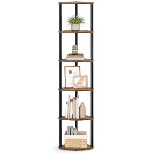 Image of VASAGLE Superfast Toolless Assembly 6-Tier Corner Shelf