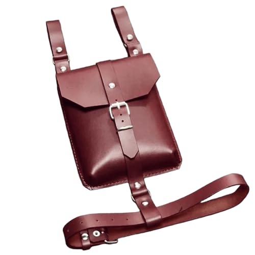 Sac de jambe médiéval en cuir avec sangle de cuisse réglable