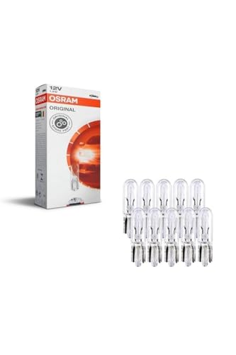 Osram 2721.TP ORIGINAL Sockel W2x4.6d, 2721, 12V, 1,2W, 10er Faltschachtel, 10 Lamps