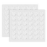 72pcs Glass Sticky Pads Silicone Pads for Glass Table Top Bumpers 15mm Suction Pad Self Adhesive Silicone Dots for Glasses Tops Round Glasses Stopper for Drawer Cabinet Doors,