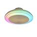 Wentylatory sufitowe RGB ze światłami i pilotem z Bluetooth, wentylator sufitowy z wentylatorem sufitowym LED Light (wentylator świetlny)