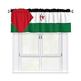 ZQYTGFDC Kleine Vorhängestangentasche mit Flagge der Westsahara, bedruckt, müheloszu verpacken, geeignet für Küche & Badezimmer