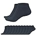 Produktbild SGS Komfort Bambus Sneaker Socken Herren Damen - Weiche Pique Bund Bambus Socken Schwarz Gegen Schweiß - Geruchskiller- 5er oder 10er Pack