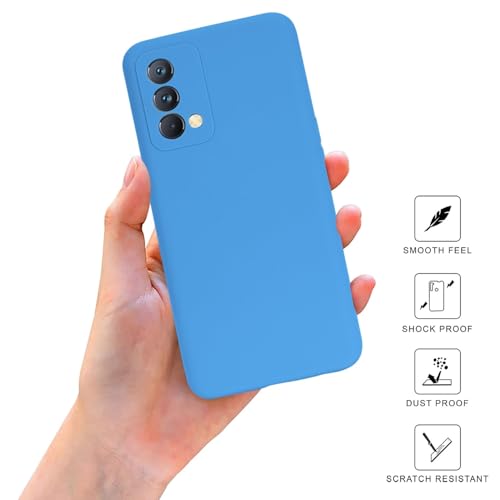 Image of SPRIG Compatible with Realme Gt Master Edition Premium SilkTone (Liquid Silicone) Back Cover Drop Tested Shock Proof Mobile Case for Men, Women, Boys and Girls with Camera Protection (Denim Blue)