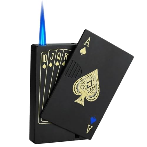 Drumstone 15 ๐ฒ๐๐๐ซ ๐ฐ๐๐ซ๐ซ๐๐ง๐ญ๐ฒ, Metal Windproof refillable Butane Lighter, Stylish Card Design Pocket Gas Lighter, Water Resistant Portable Lighter for Outdoor Camping - Image 2