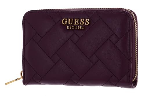 GUESS Gracelynn SLG petit portefeuille zippé femme prune petite maroquinerie chic