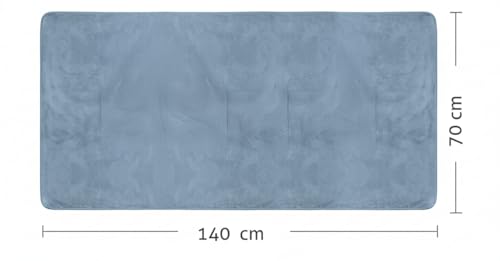 Image of Dribble Coral Fleece 450 GSM Bath Towel 70x140 cm | Ultra Soft, Quick Dry, Highly Absorbent | Lightweight & Skin-Friendly Towel for Bathroom, Gym & Travel, Blue
