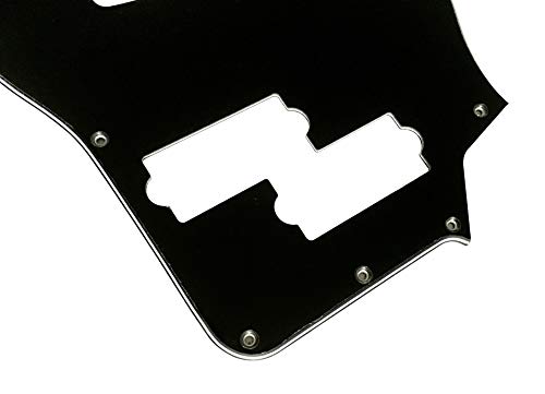 Pickguard personnalisé pour guitare Squier Jaguar Bass SS Style (3 plis) Noir - Les Beatles, Paul McCartney, John Lennon, RIngo Starr, George Harrison Pickguard personnalisé pour guitare Squier Jaguar Bass SS Style (3 plis) Noir – Image 3