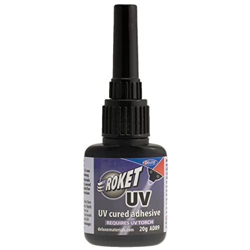 Colle UV Deluxe Rocket 20 g séchage instantané pour réparations de précision