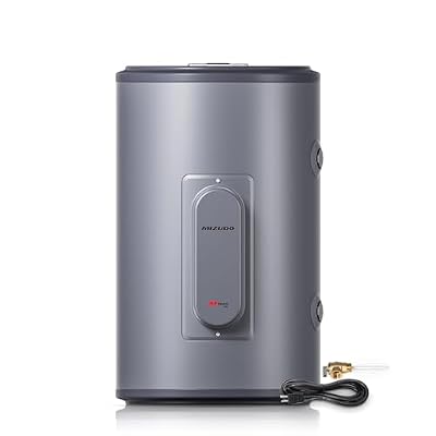 MIZUDO Tank Water Heater Electric, 10 Gallon Point of Use Hot Water Heater, 120V 1500W, Compact Residential Water Heater with T&P Valve, Adjustable Thermostat, UL Listed
