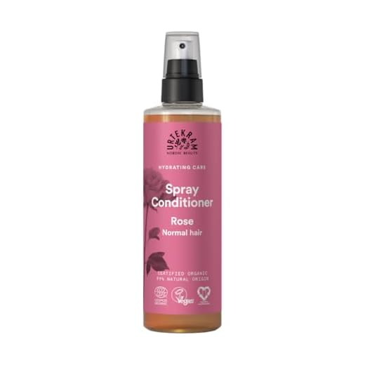 Urtekram Bio-Haarspülung im Spray - Rose - Für Normales Haar - Sprayspülung mit Natürliche Inhaltsstoffe (250 ml, 1er Pack)