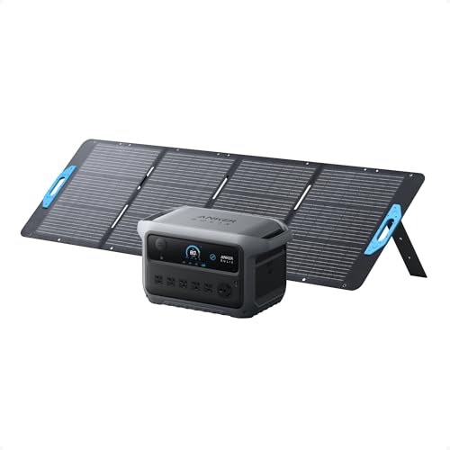 Anker SOLIX C2000 Gen 2 Portable Power Station with 200W Solar Panel, 2,400W (Peak 4,000W) Solar...